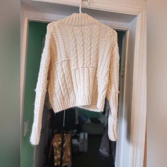 Zara turtleneck woven women's sweater. - Picture 2 of 8